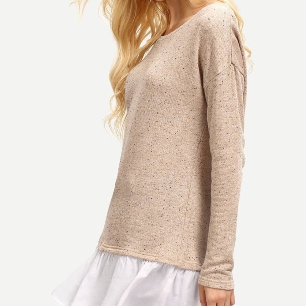 Shein Ruffle Long Sleeve T-shirt